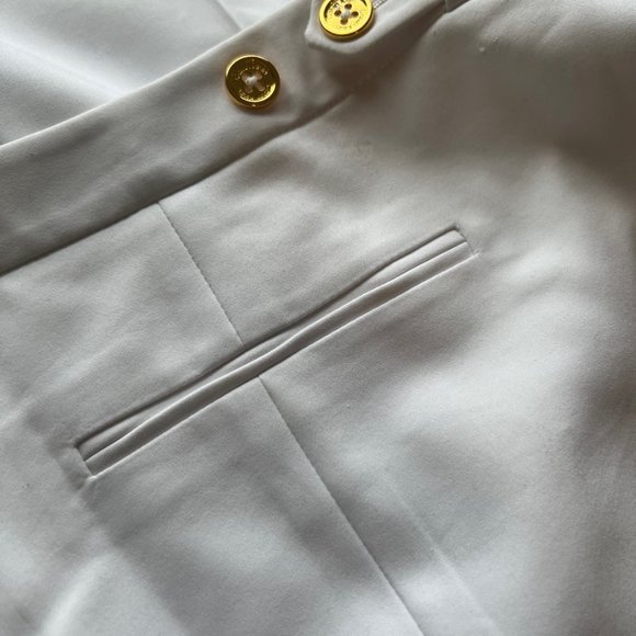CALVIN KLIEN | White Straight-Leg Dress Pants (Size 14P) - Picture 7 of 12